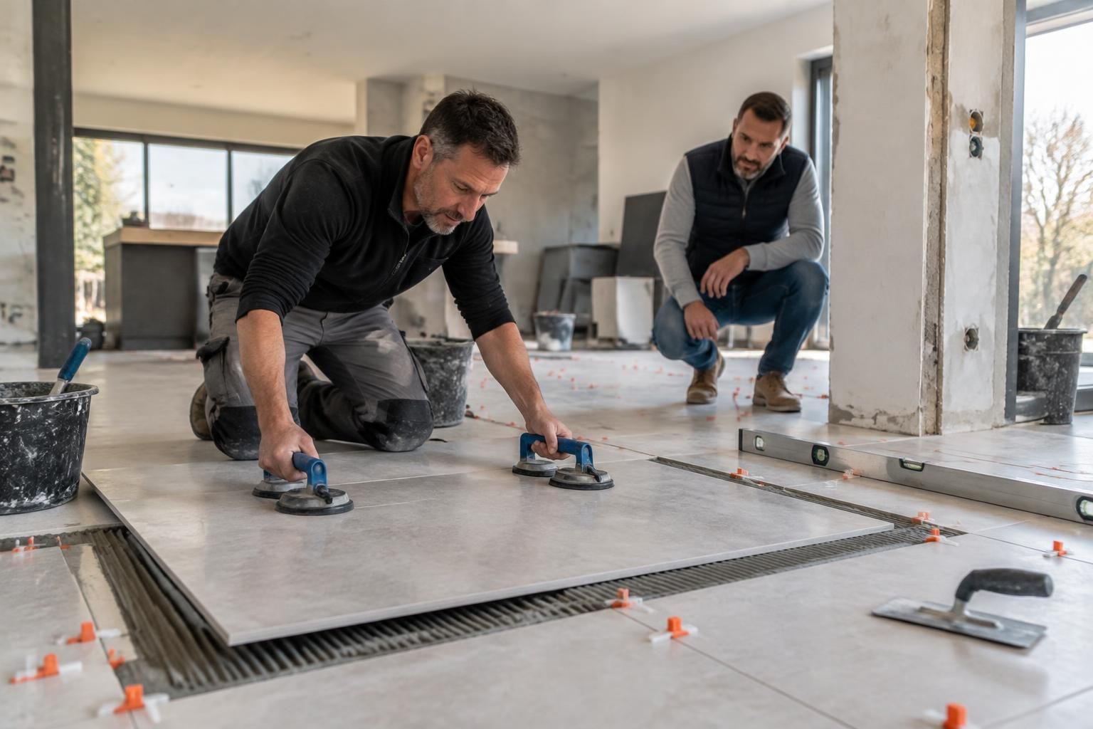 découvrez les critères pour vérifier le savoir-faire d’un carreleur et garantir une pose précise et durable de carrelages grand format.